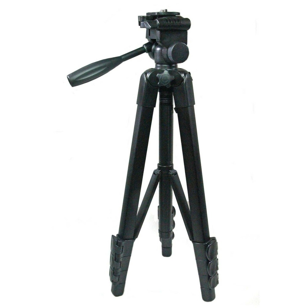 65" Aluminum Tripod - Sturdy - Lightweight - Quick Release Plate 3-Way Pan Head